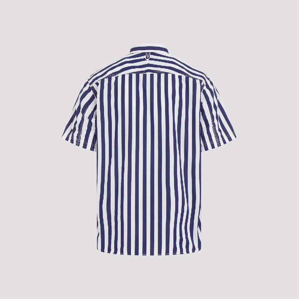 JUNYA WATANABE  Camicia a Righe Cotone Junya Watanabe - Bianco/Marina Economico