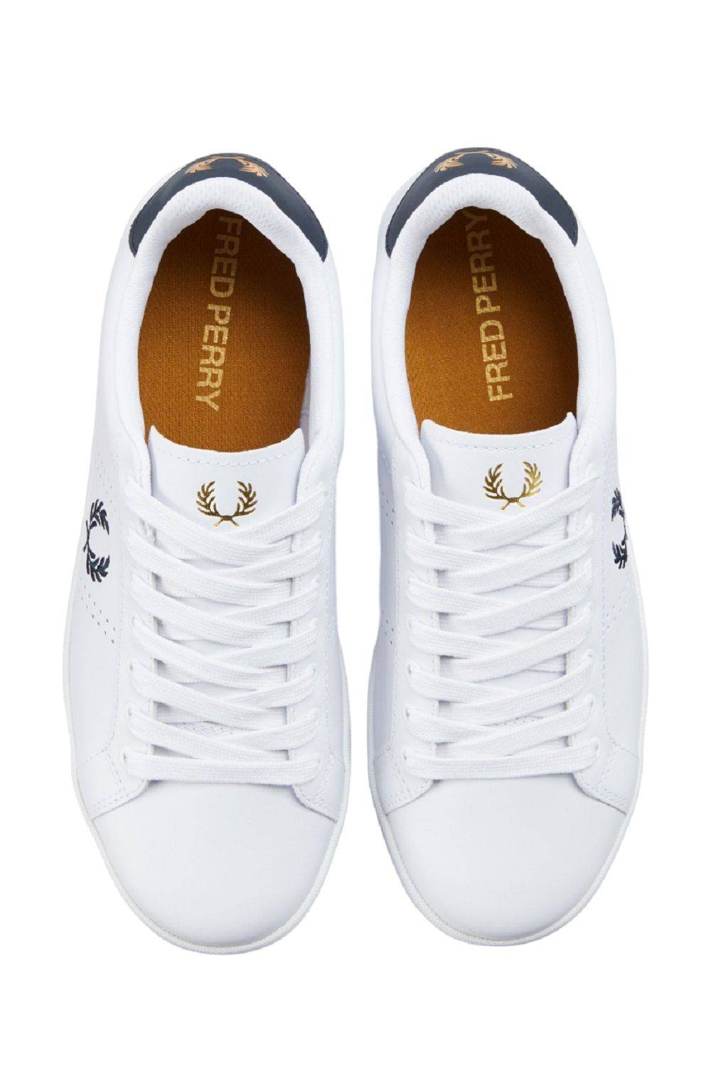 FRED PERRY  Sneakers in Pelle Bianca Fred Perry B721 - Scarpe Sportive da Uomo Rilascio limitato