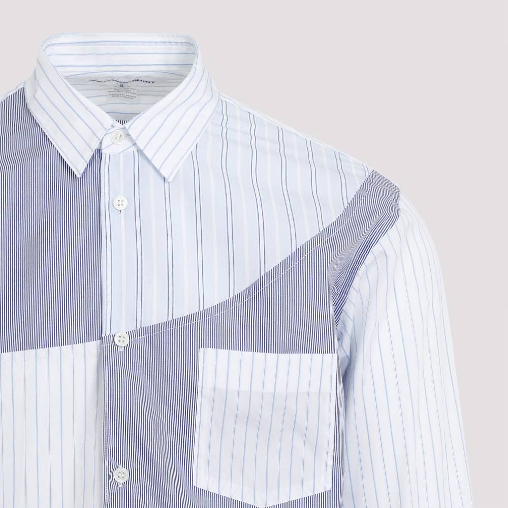 COMME DES GARÇONS SHIRT  Camicia Uomo Patchwork Blu in Cotone - COMME DES GARÇONS SHIRT Hotsell