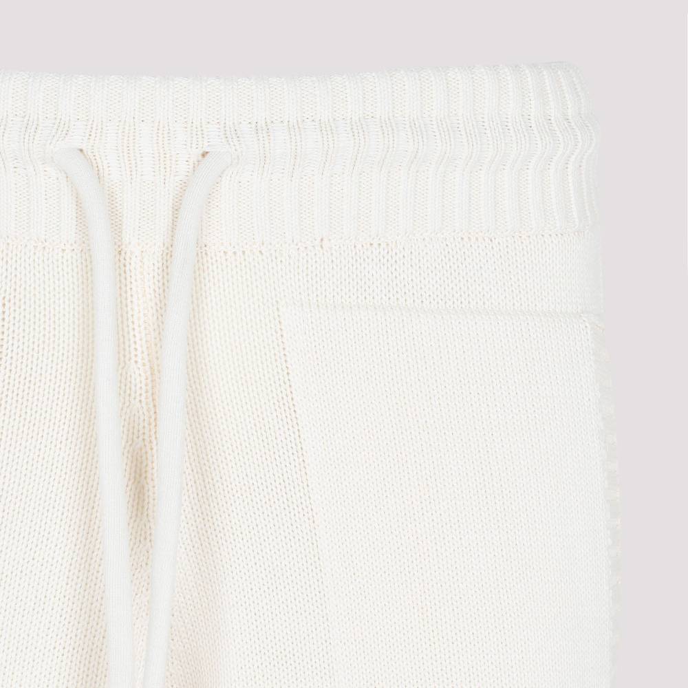 OFF-WHITE  Pantaloni Maglia Diag in Cotone Beige Off-White I Più Venduti