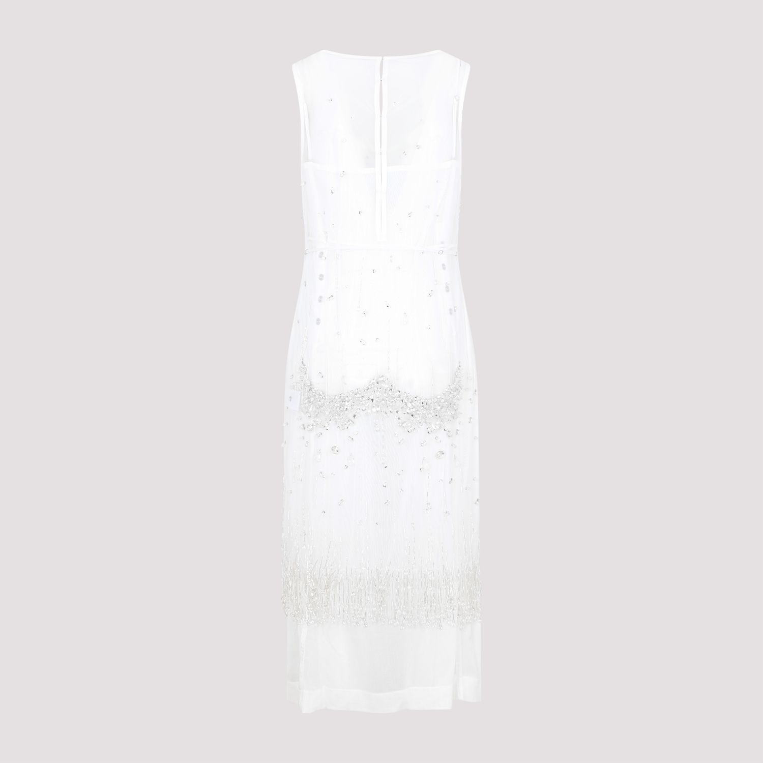 BOTTEGA VENETA  Abito Frange e Cristalli Bianco Bottega Veneta Vendite Flash