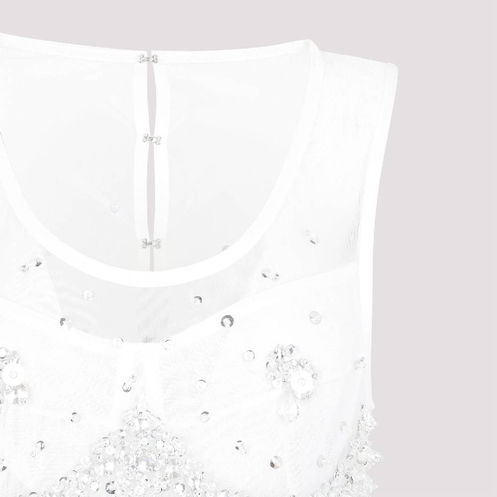 BOTTEGA VENETA  Abito Frange e Cristalli Bianco Bottega Veneta Vendite Flash