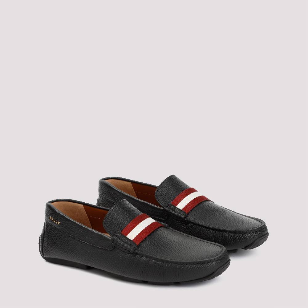 BALLY  Mocassini da Uomo in Vitello Nero Grana Bally 2025