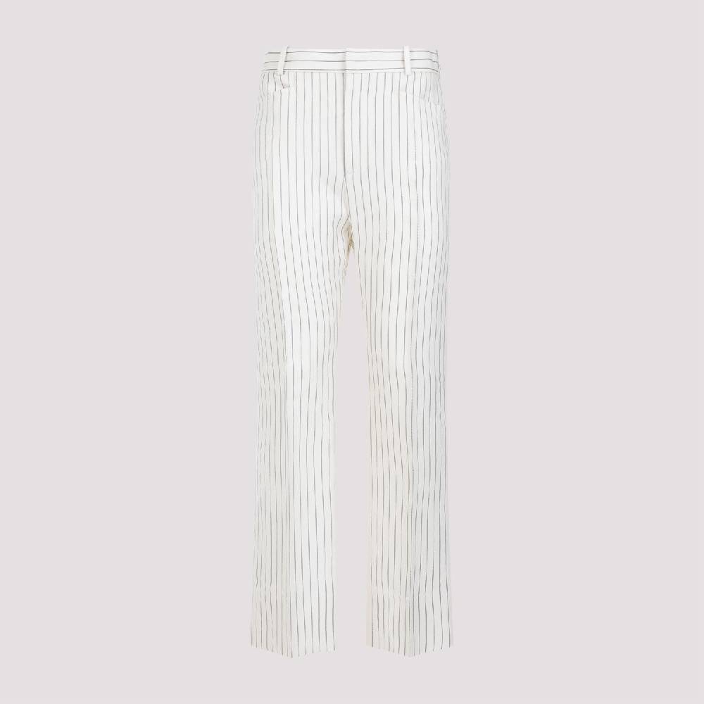 TOM FORD  Pantaloni a Righe con Vita Alta TOM FORD - Tonalità Nude & Neutre Italia