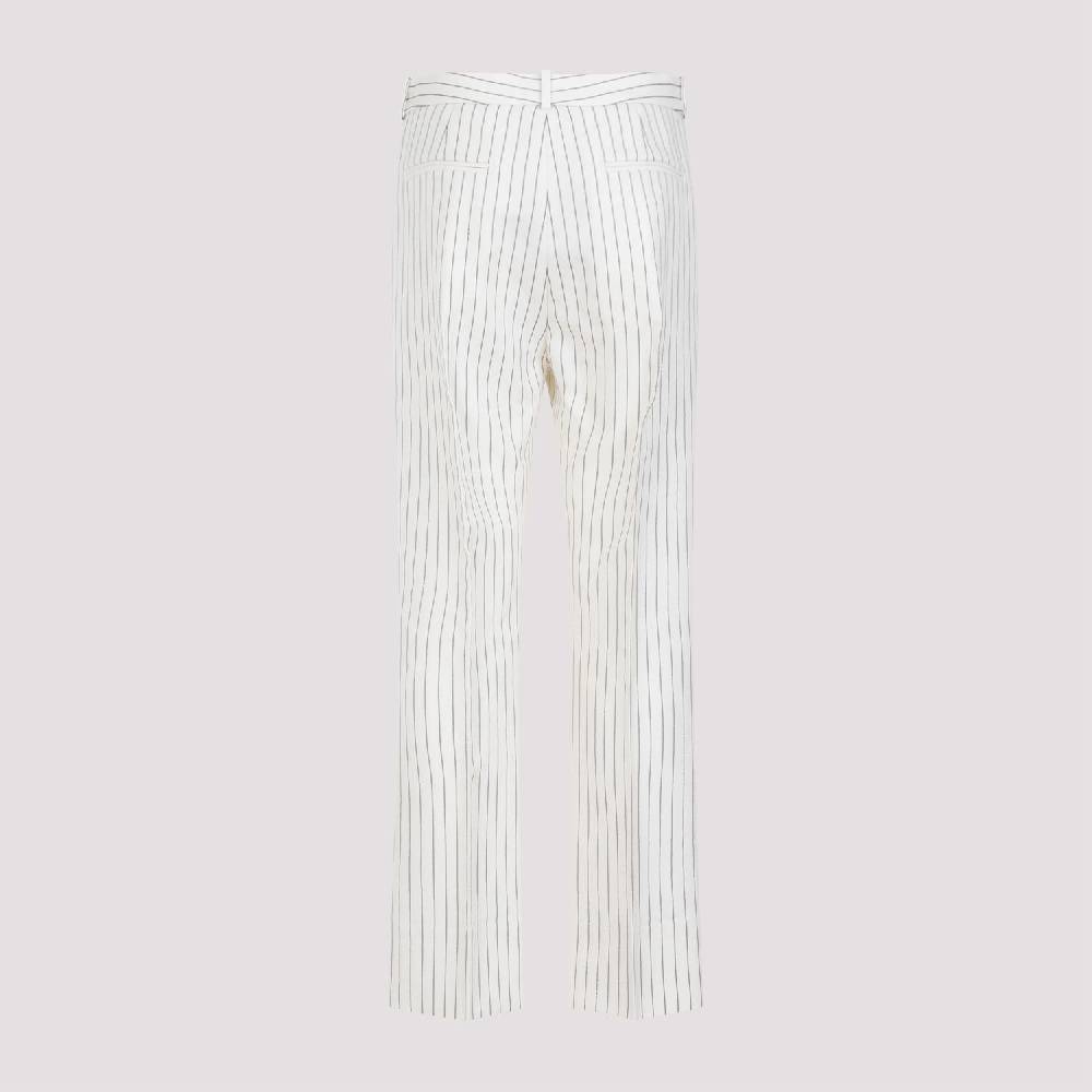 TOM FORD  Pantaloni a Righe con Vita Alta TOM FORD - Tonalità Nude & Neutre Italia