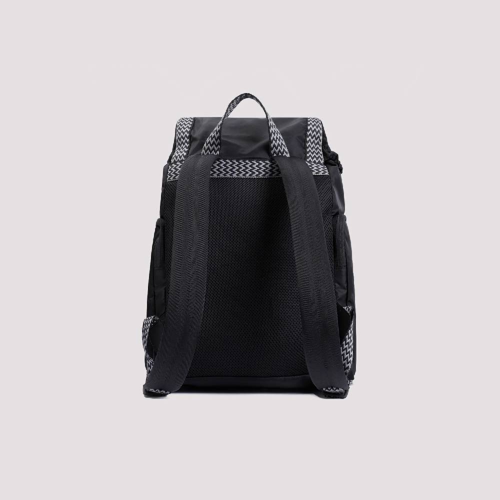 LANVIN  Zaino LANVIN Curb in Nylon Nero con Spallacci Regolabili Pezzi Unici