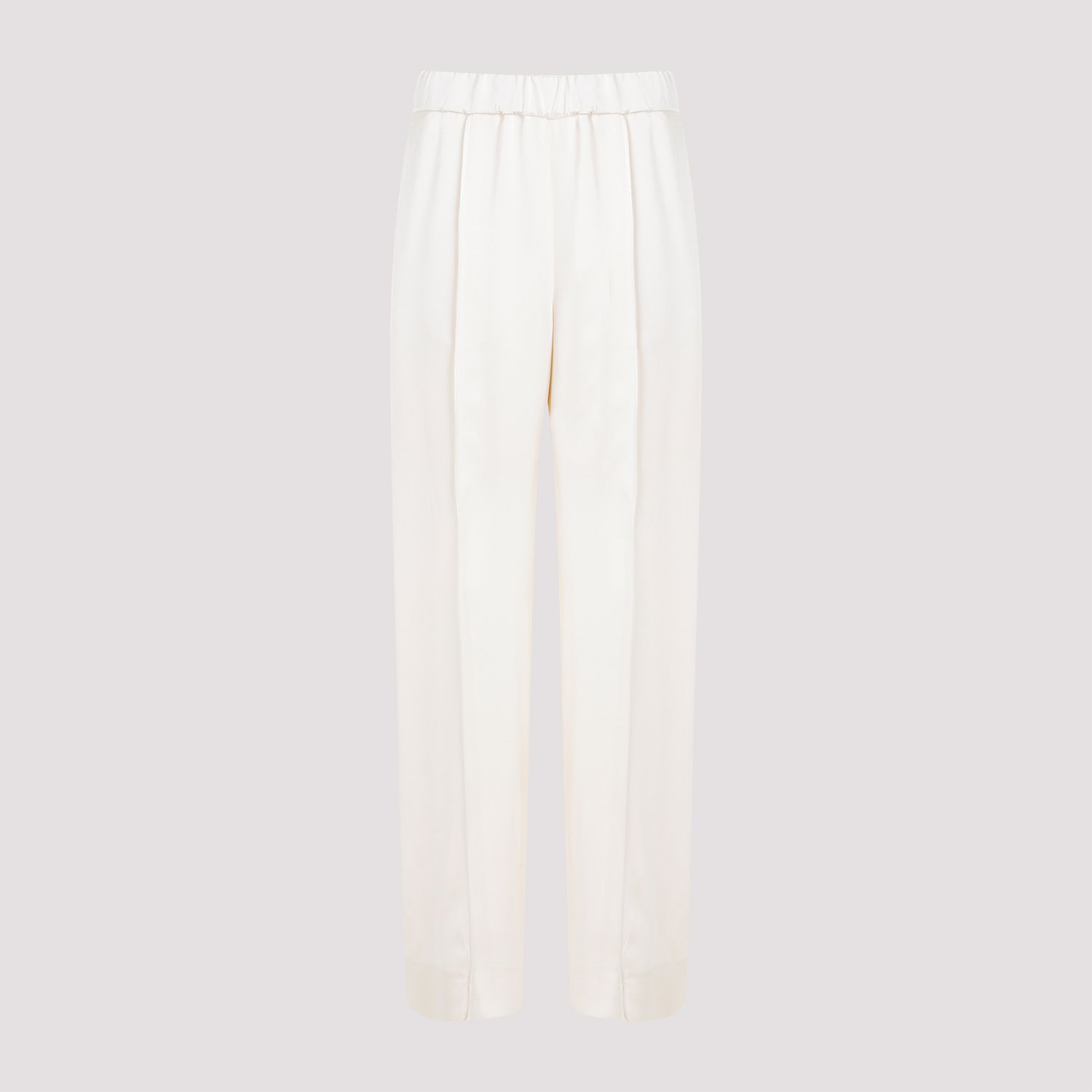 JIL SANDER  Pantaloni Dritti Viscosa Color Carne da Donna JIL SANDER Qualità Garantita