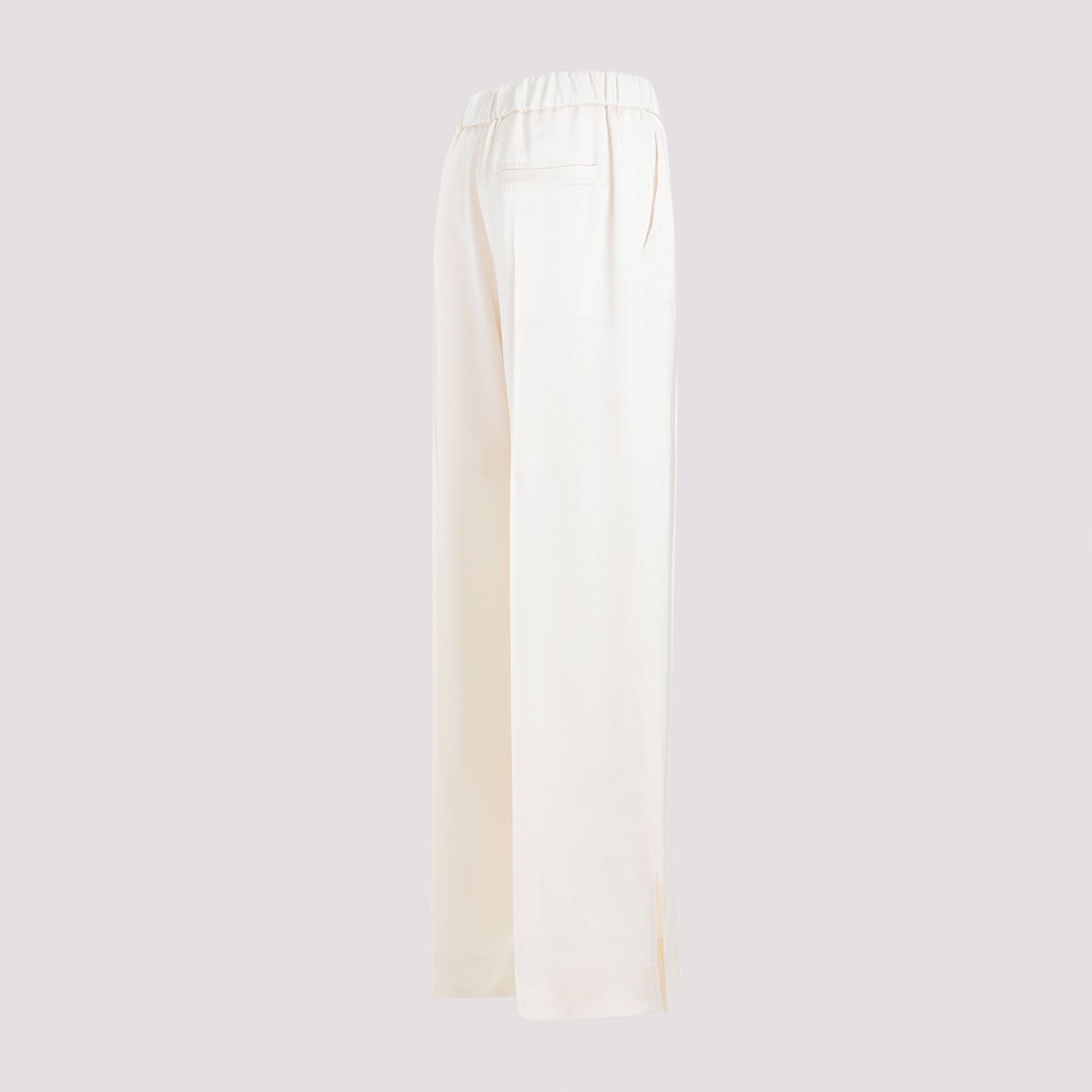 JIL SANDER  Pantaloni Dritti Viscosa Color Carne da Donna JIL SANDER Qualità Garantita