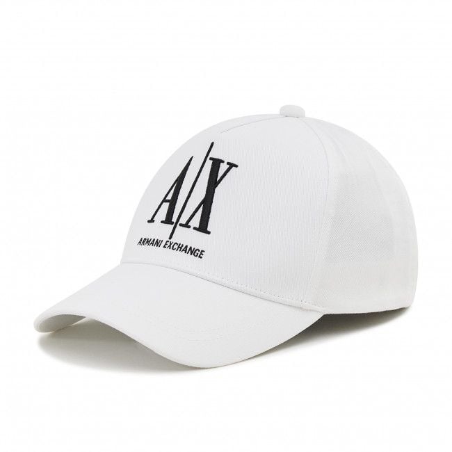 ARMANI EXCHANGE  Cappellino da Baseball Bianco in Cotone Armani Exchange Uomo Fino Al -60%