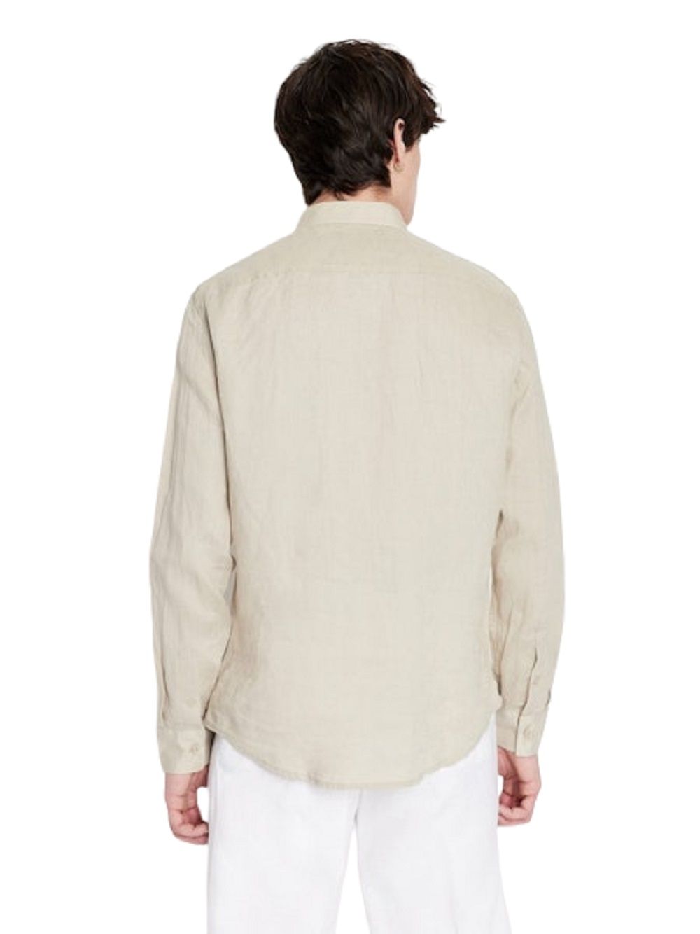 ARMANI EXCHANGE  Camicia di Lino Beige Uomo Armani Exchange Novità