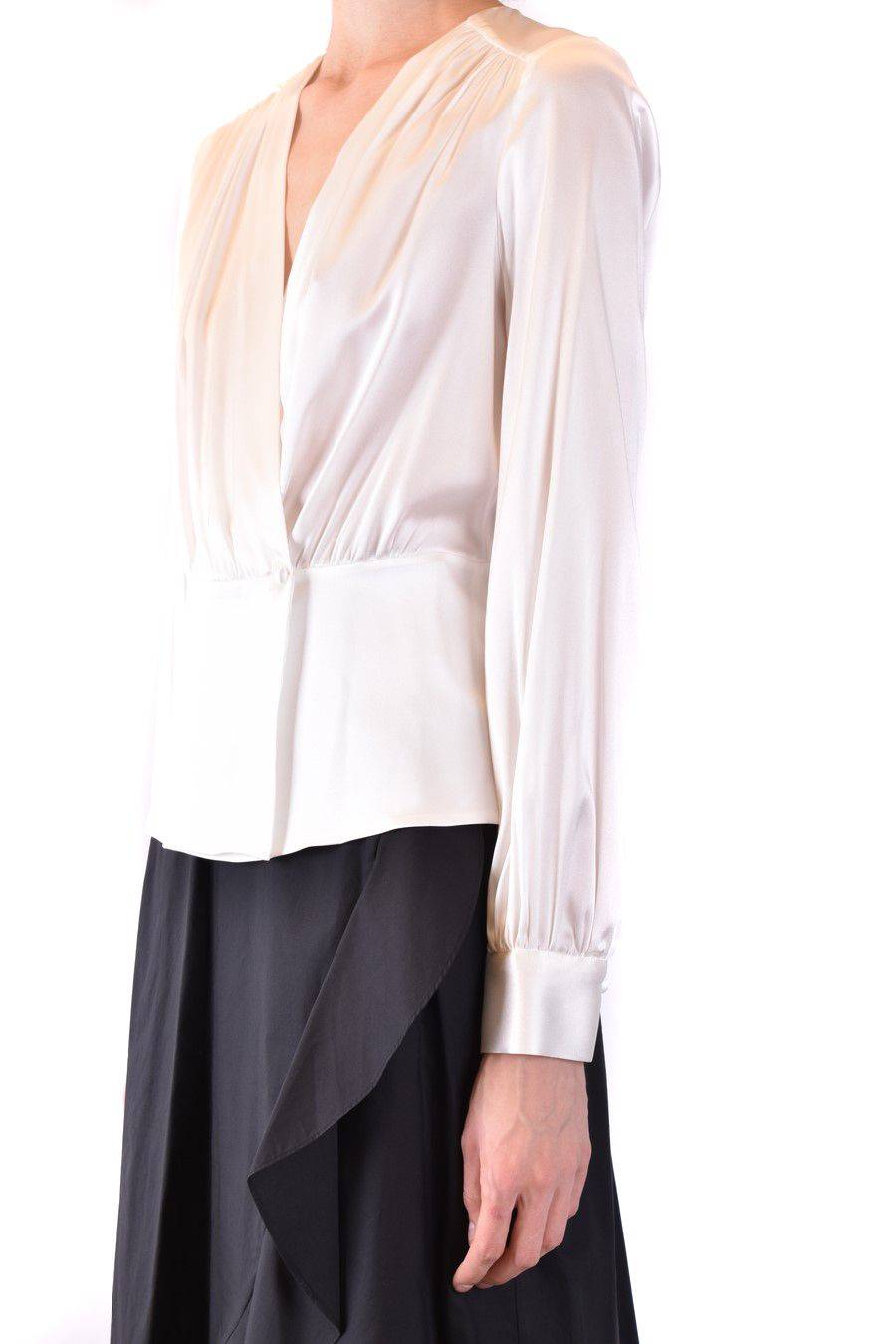 PINKO  Camicia Comfort Fit di Seta Bianca PINKO per Donna Economico