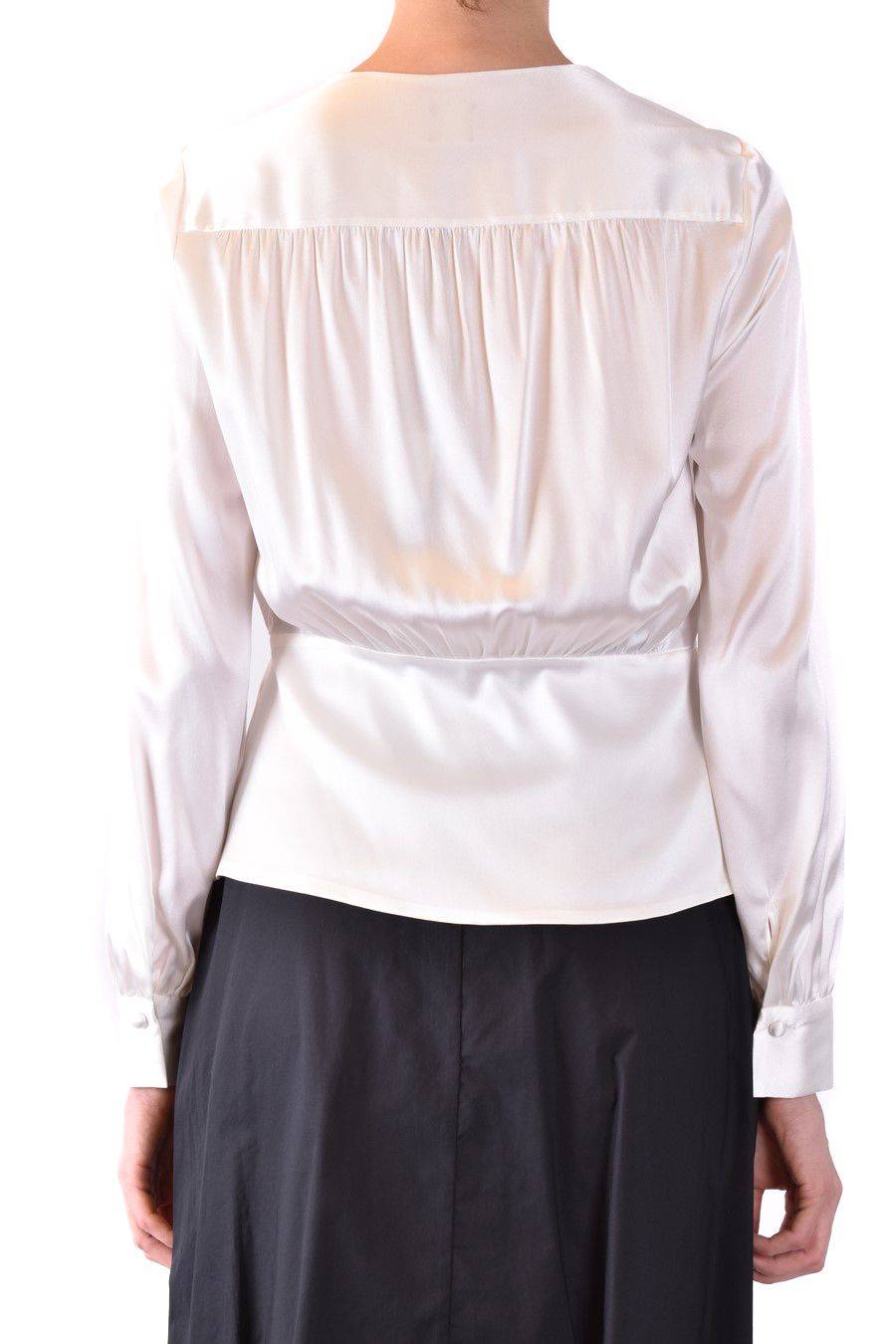 PINKO  Camicia Comfort Fit di Seta Bianca PINKO per Donna Economico