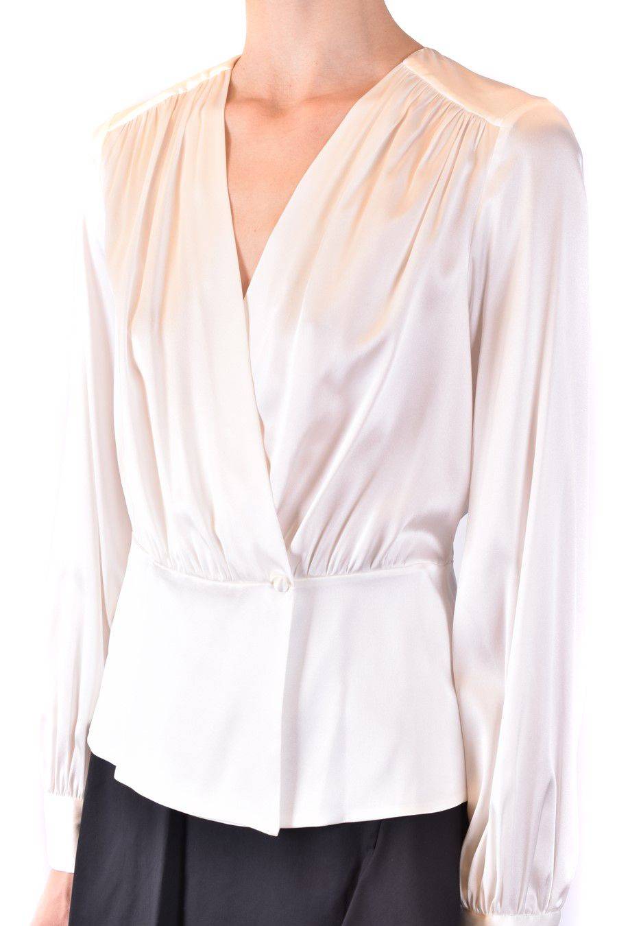 PINKO  Camicia Comfort Fit di Seta Bianca PINKO per Donna Economico