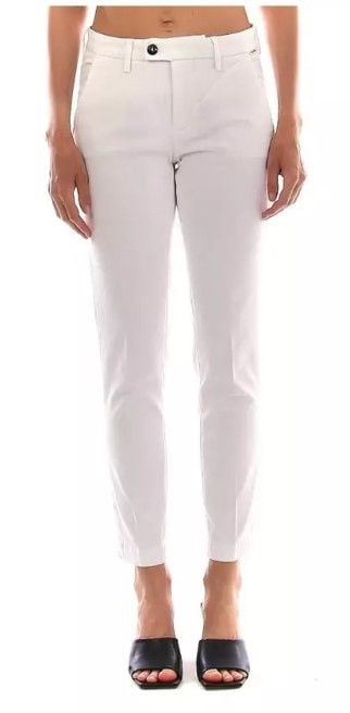 ROY ROGER'S Pantaloni in Gabardina Stretch Bianchi ROY ROGER'S - Donna
