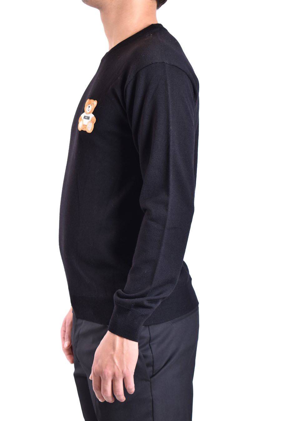 MOSCHINO  Maglione di Lana Nero Moschino Uomo V0902 7000555 In Saldo