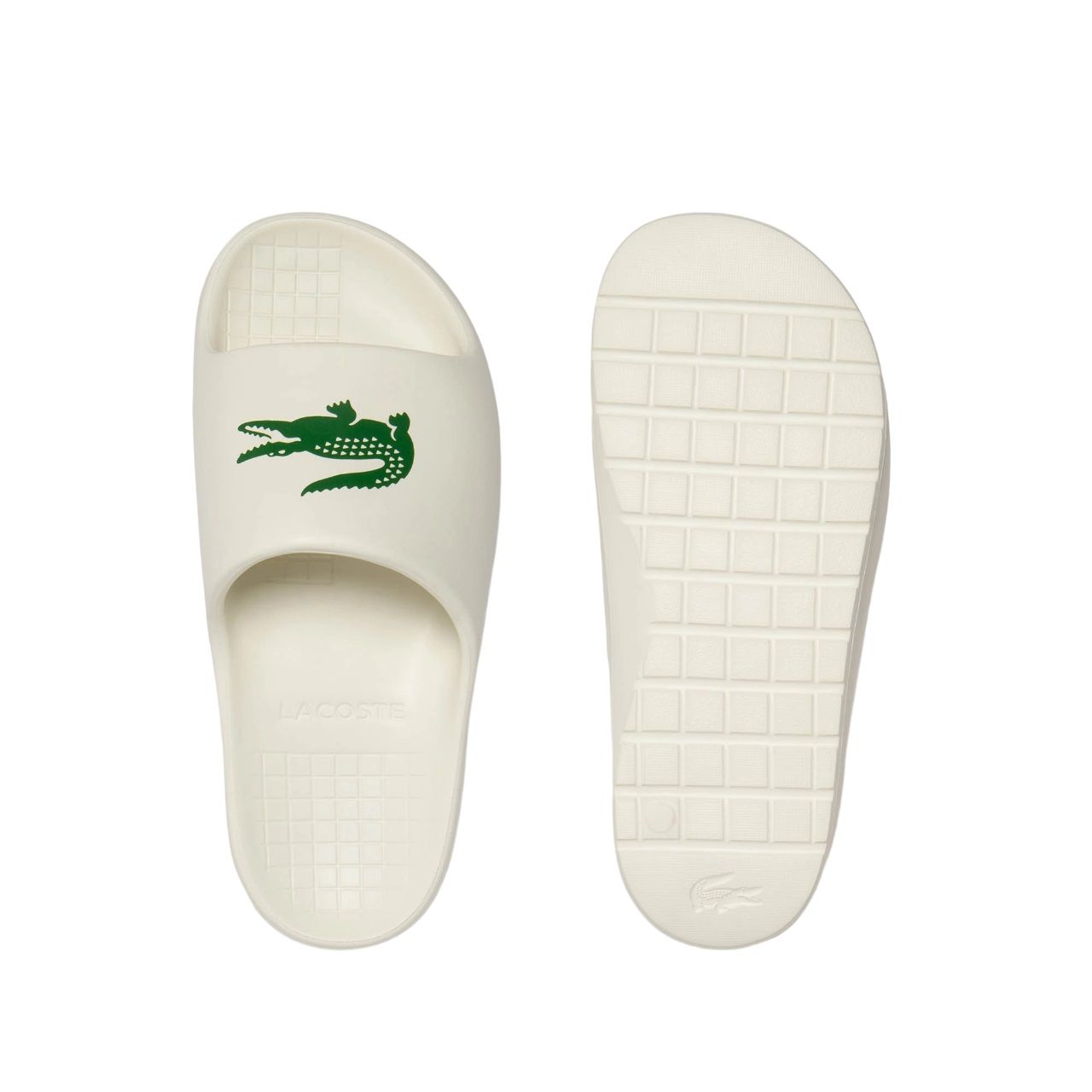 LACOSTE  Sandali Slide Lacoste Crema da Uomo - 100% Poliestere Moda