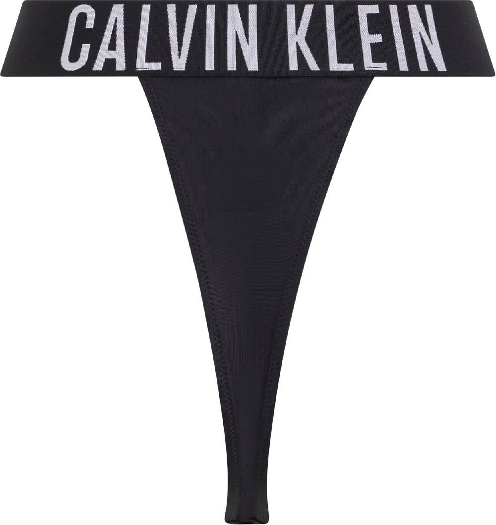 CALVIN KLEIN  Slip Bikini Calvin Klein Nero a Vita Alta Vendita