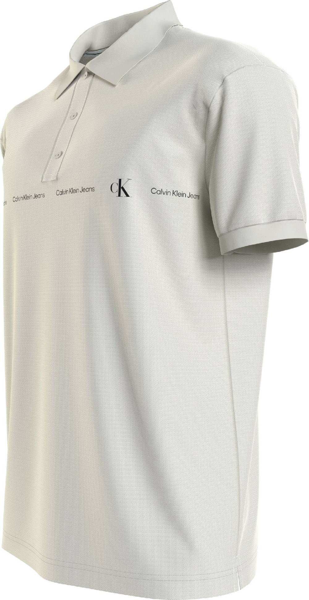 CALVIN KLEIN  Polo Calvin Klein Bianca in Cotone Elasticizzato Uomo Pezzi Unici