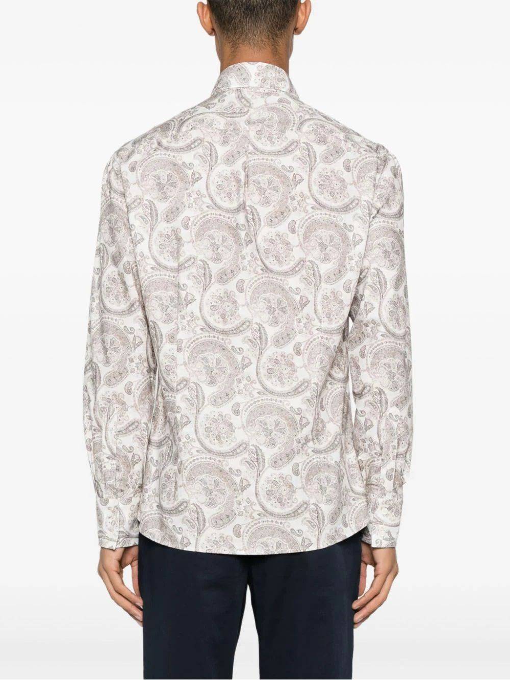 BRUNELLO CUCINELLI  Camicia Uomo Cotone Beige Brunello Cucinelli Shopping Online