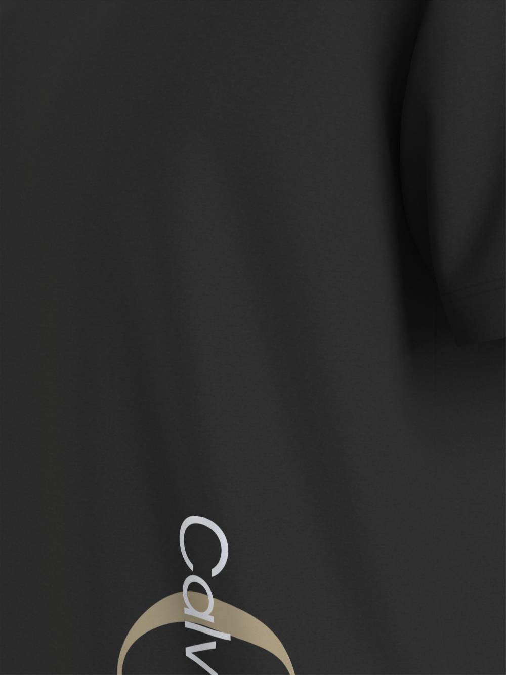 CALVIN KLEIN  T-shirt da Uomo Calvin Klein Nera in Cotone con Collo Rotondo Affare Del Giorno