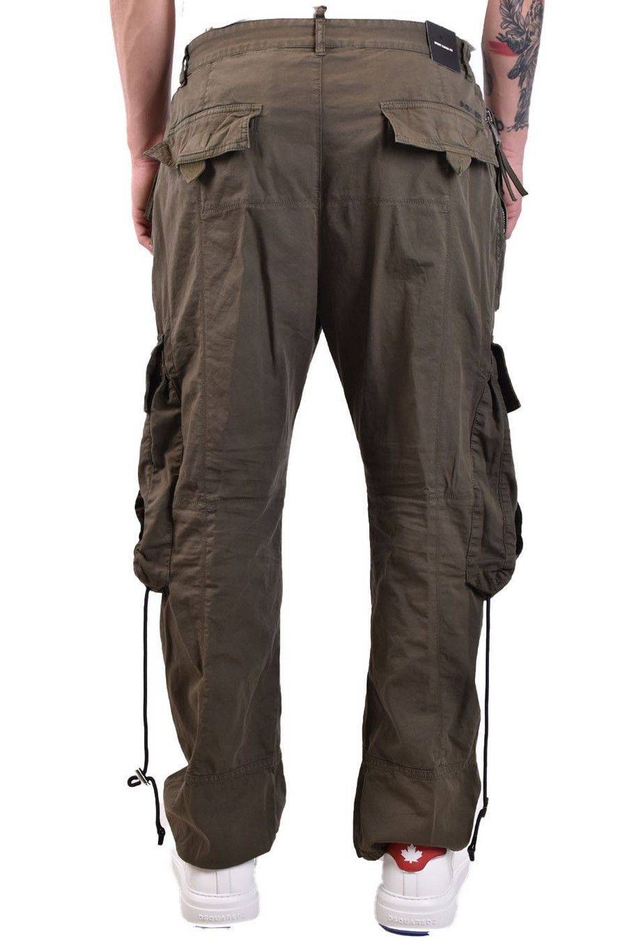 DSQUARED2  Pantaloni Verdi Elasticizzati da Uomo DSQUARED2 Prezzo Ridotto