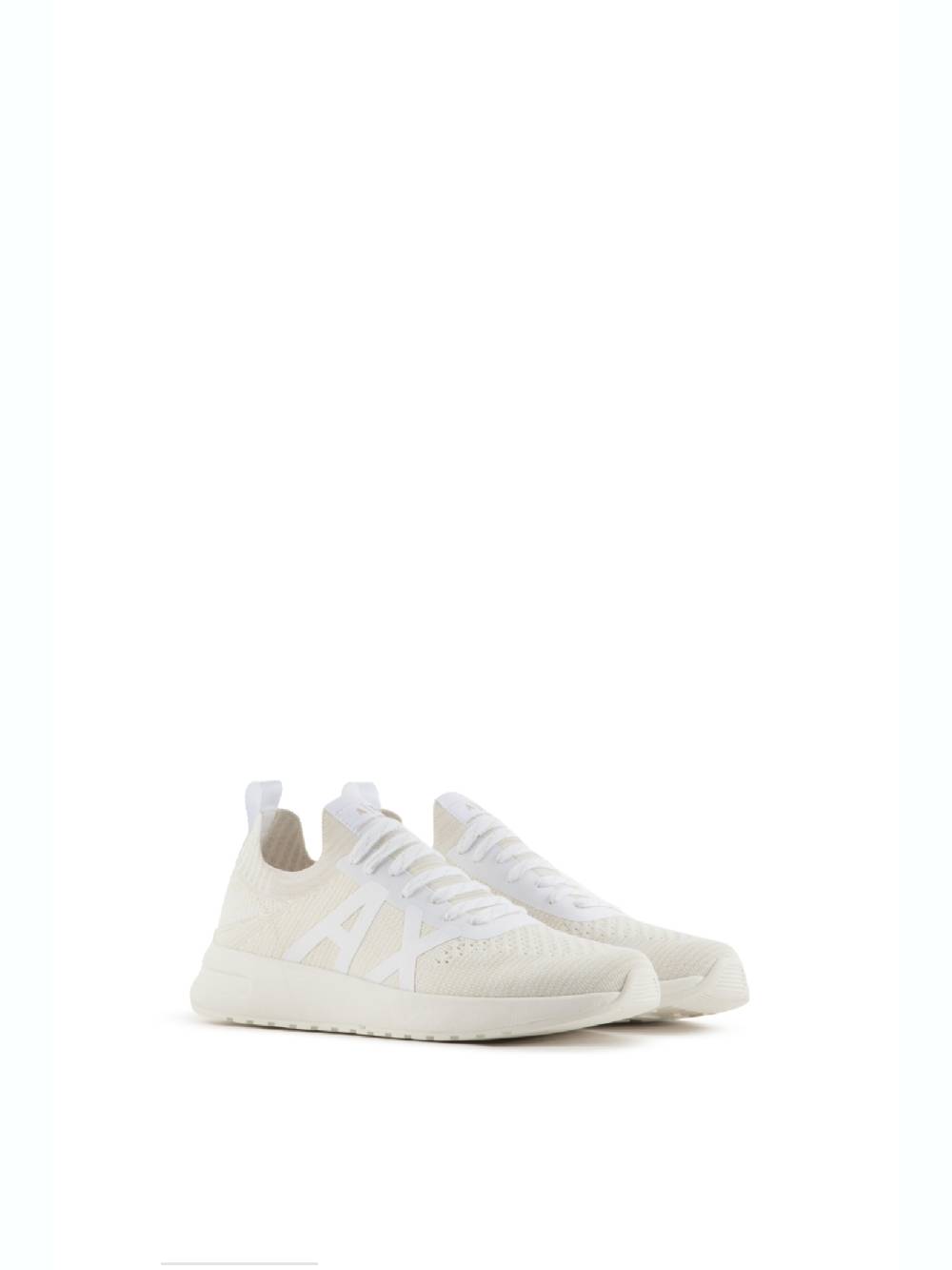 ARMANI EXCHANGE  Sneakers Bianche in Pelle da Uomo Armani Exchange Economico
