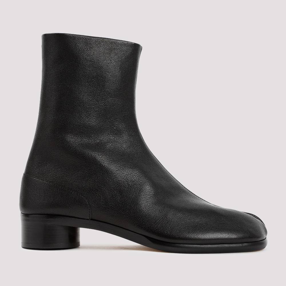 MAISON MARGIELA  Stivaletti Tabi Maison Margiela in Pelle Nera - Tacco 3cm Outlet