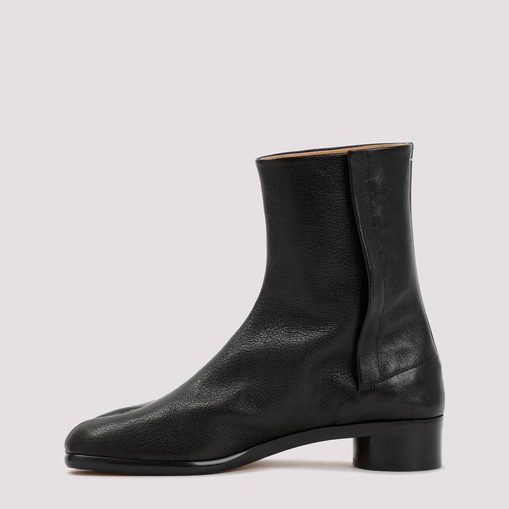 MAISON MARGIELA  Stivaletti Tabi Maison Margiela in Pelle Nera - Tacco 3cm Outlet