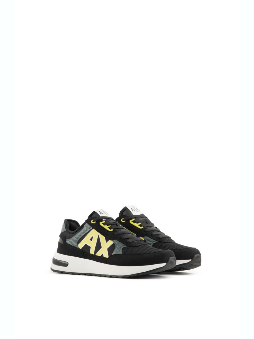 ARMANI EXCHANGE  Sneakers Uomo Armani Exchange Nero con Inserti in Camoscio Saldi