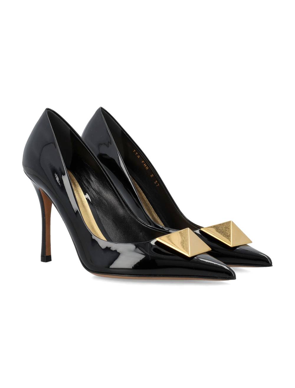 VALENTINO GARAVANI  Décolleté Valentino Garavani in Vernice con Borchie Maxi in Ottone Online Outlet