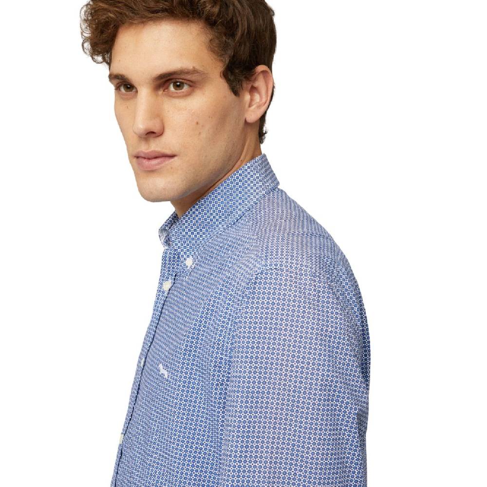 HARMONT & BLAINE  Camicia Uomo Harmont & Blaine Cotone Blu China Nuova