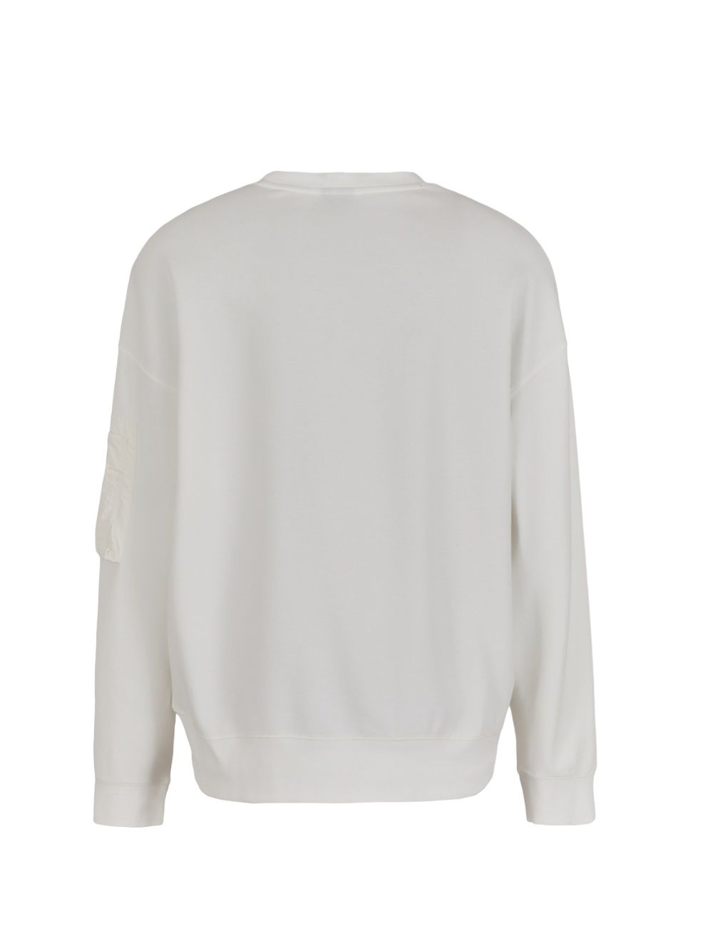 ARMANI EXCHANGE  Felpa Bianca in Cotone Misto Uomo Armani Exchange 2025