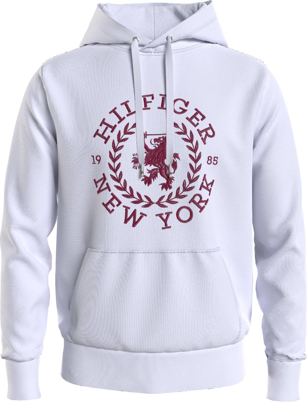 TOMMY HILFIGER  Felpa con Cappuccio Bianca in Cotone da Uomo Tommy Hilfiger