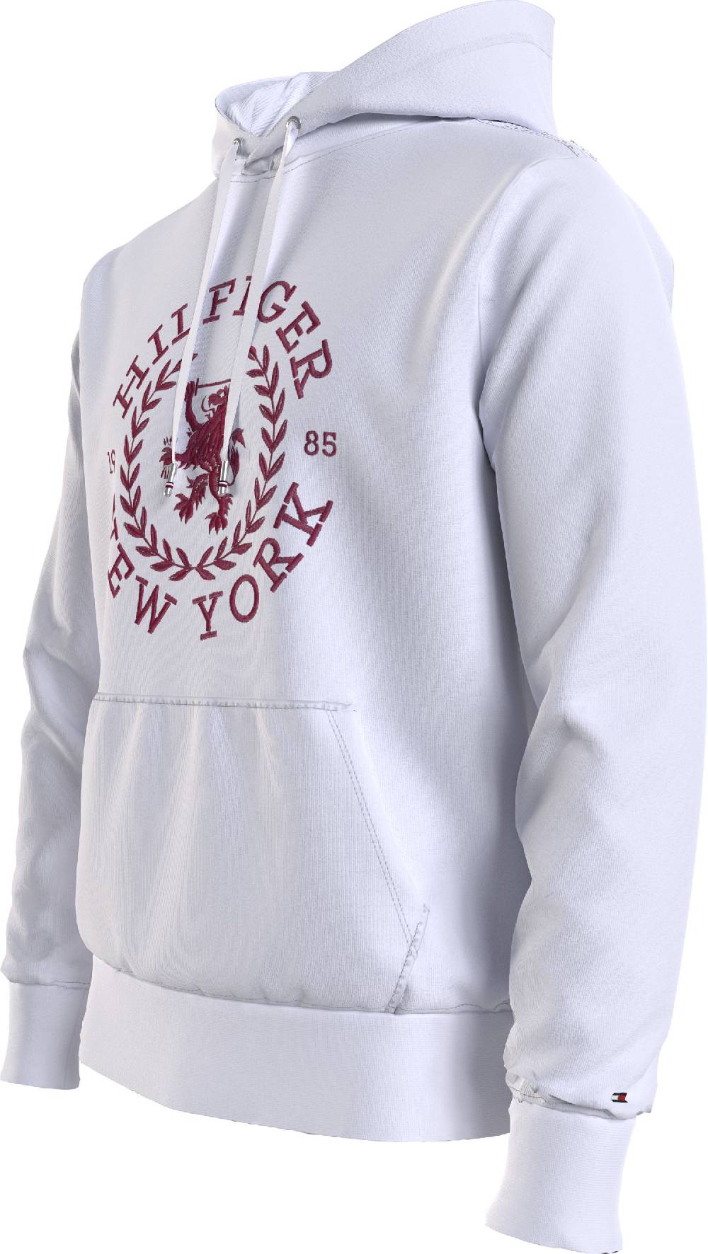 TOMMY HILFIGER  Felpa con Cappuccio Bianca in Cotone da Uomo Tommy Hilfiger Italia