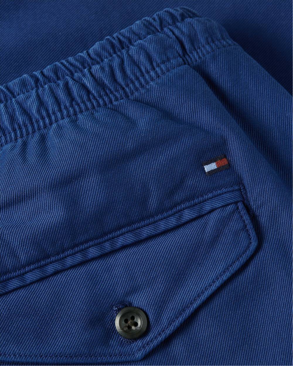 TOMMY HILFIGER  Bermuda Stretch Cotone Blu Uomo Tommy Hilfiger In Linea