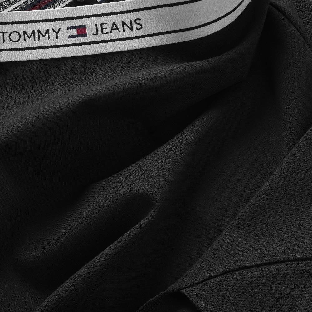 TOMMY JEANS  Gonna Nera Tommy Jeans - Tessuto Elasticizzato Viscosa Donna Negozi Online