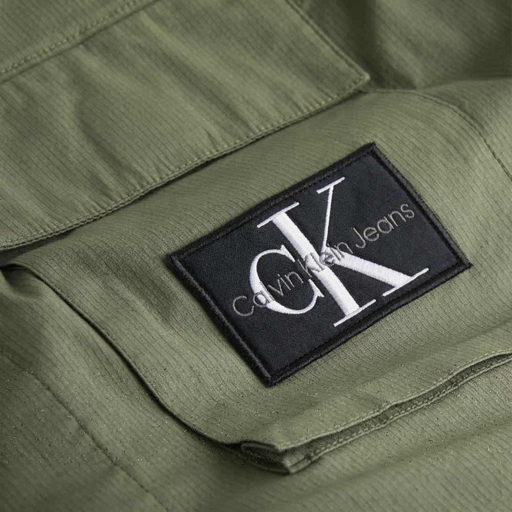 CALVIN KLEIN  Giacca Verde in Cotone Stretch Uomo Calvin Klein Consegna Veloce