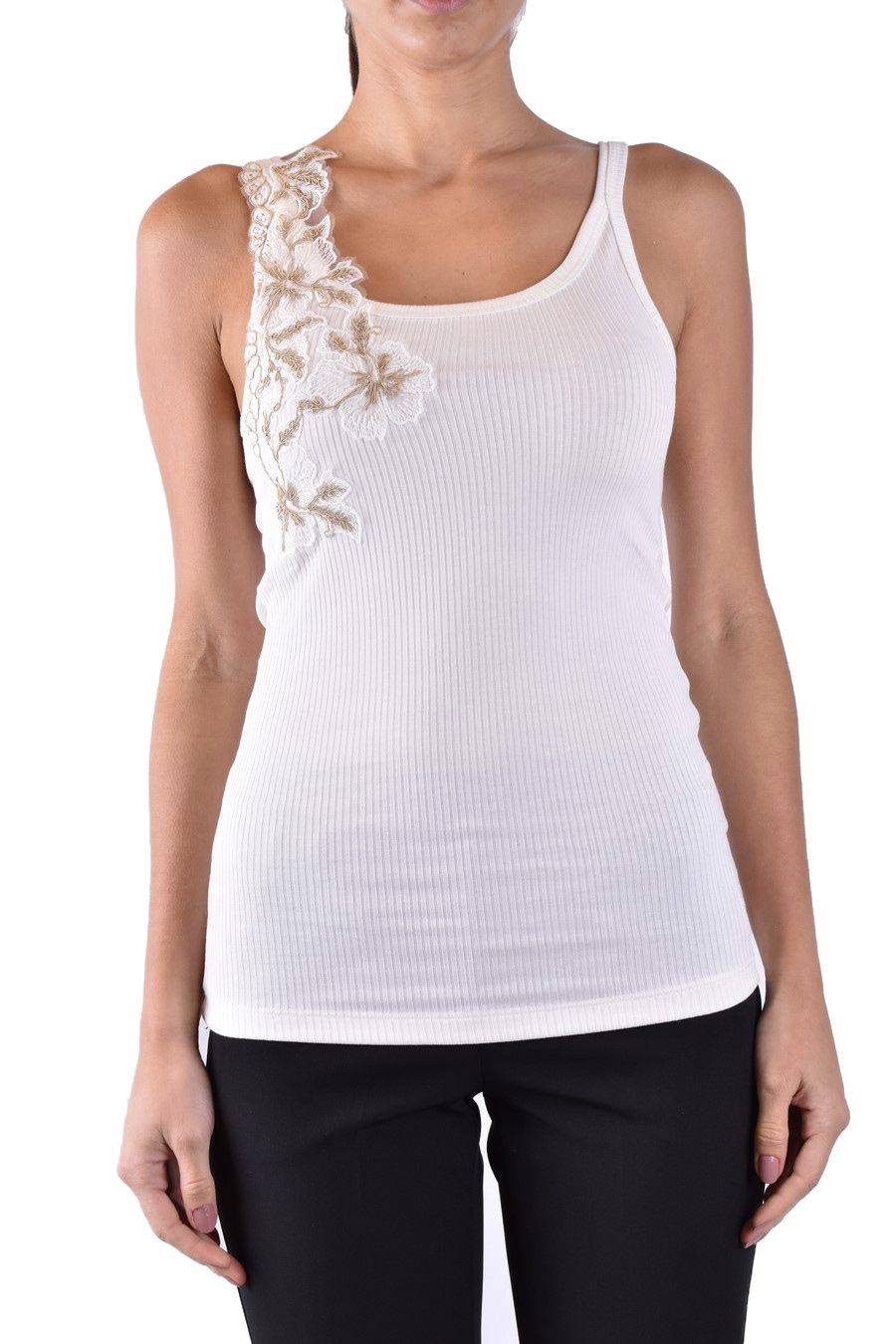 ERMANNO SCERVINO  Maglia Cotone Bianco Avorio Ermanno Scervino Donna Affare Del Giorno