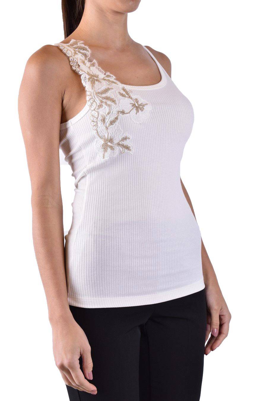 ERMANNO SCERVINO  Maglia Cotone Bianco Avorio Ermanno Scervino Donna Affare Del Giorno