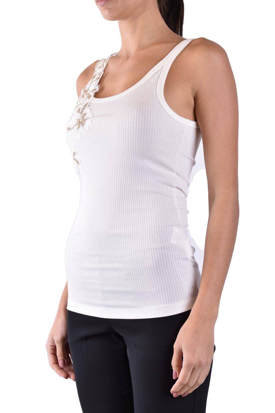 ERMANNO SCERVINO  Maglia Cotone Bianco Avorio Ermanno Scervino Donna Affare Del Giorno