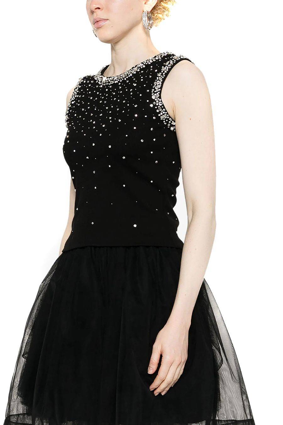 DES PHEMMES  Maglia Nera in Cotone DES PHEMMES per Donna - DP613110 Online