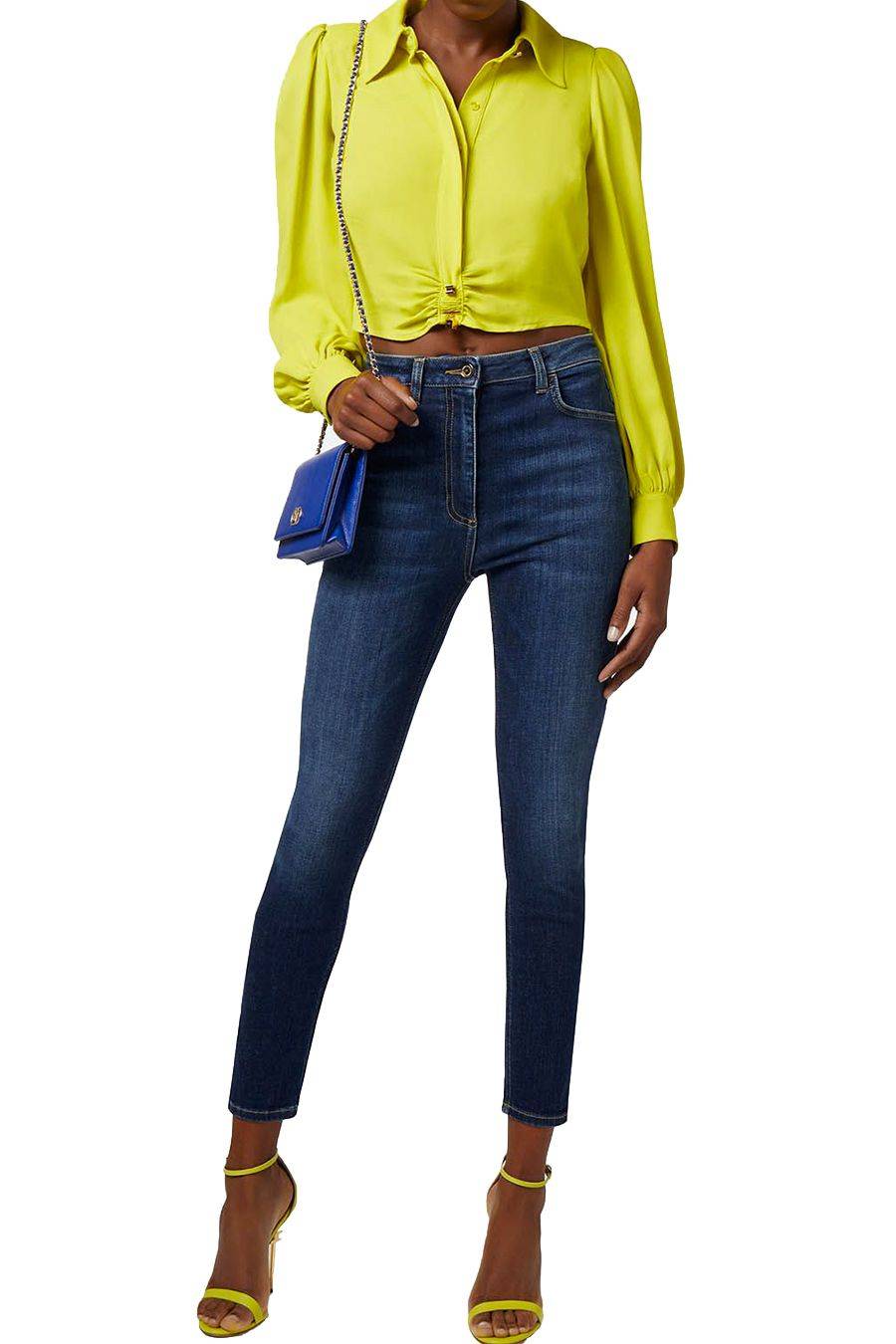 ELISABETTA FRANCHI  Camicia Gialla in Viscosa Elisabetta Franchi Donna Outlet