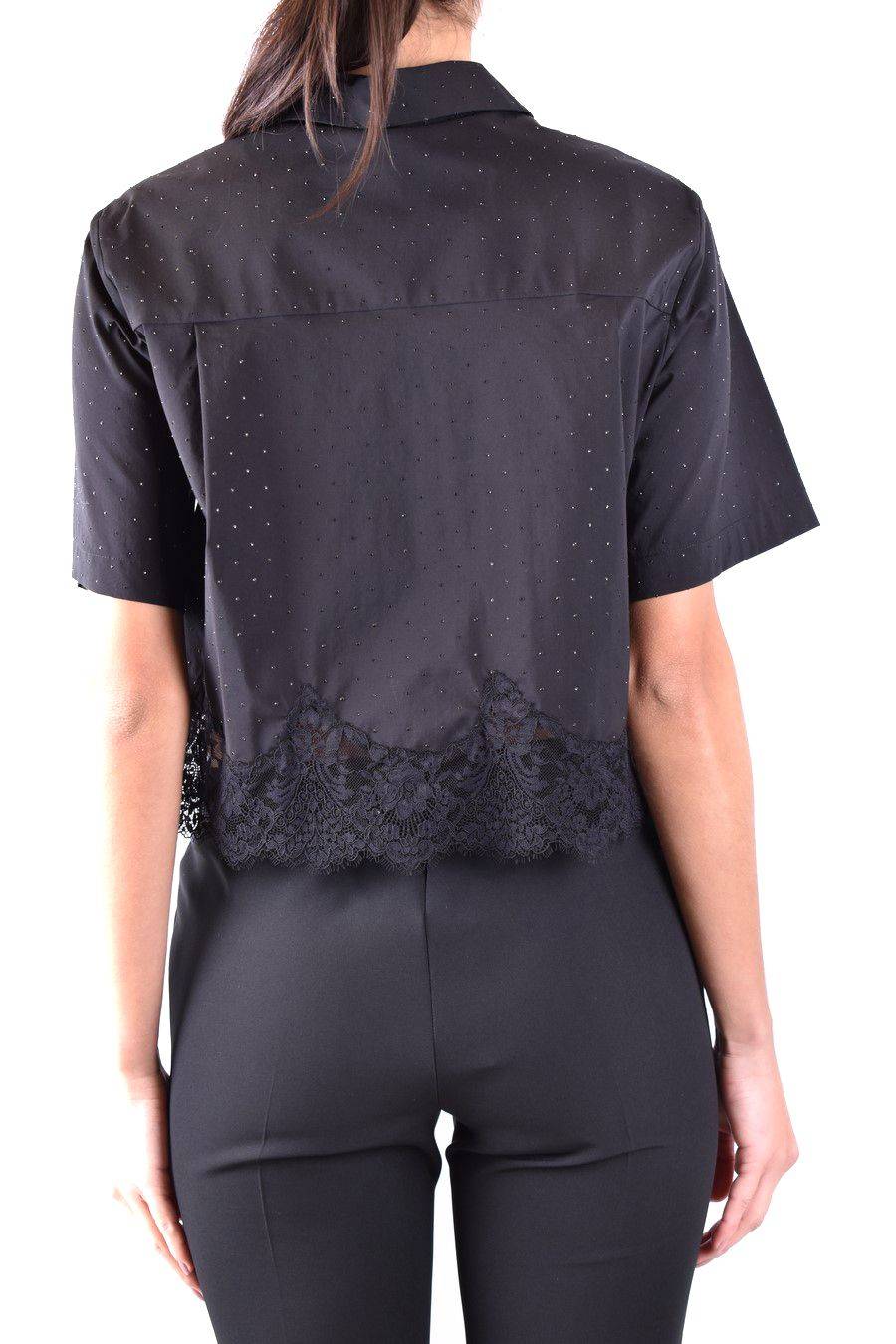 ERMANNO SCERVINO  Camicia Nera in Cotone Ermanno Scervino da Donna In Vendita