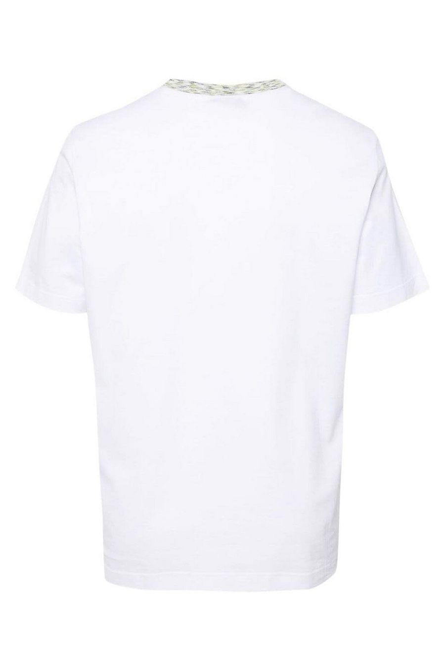 MISSONI  T-Shirt Bianca in Cotone Missoni Uomo UC22SL01-BJ0002-AS01BF Vendita Economica