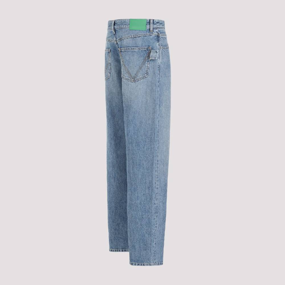 BOTTEGA VENETA  Jeans Dritti in Cotone Blu Medio Uomo Bottega Veneta In Saldo