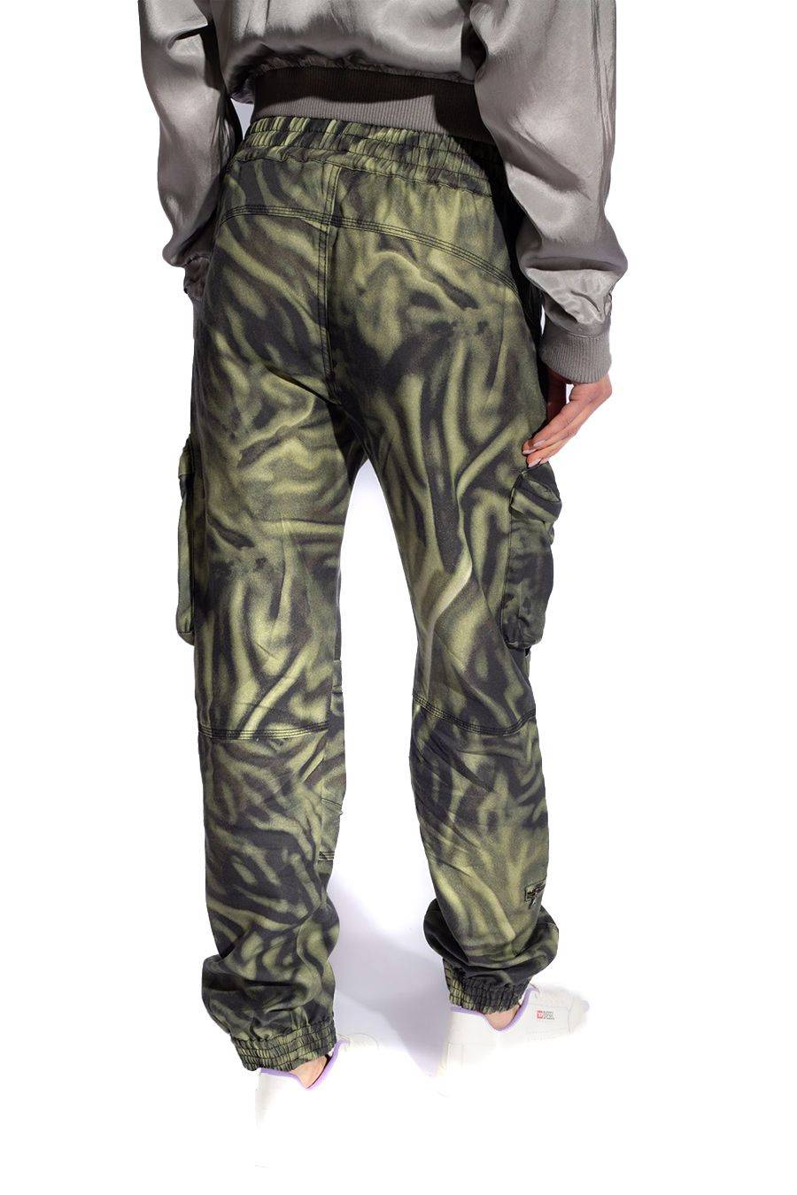 DIESEL  Pantaloni Diesel Multicolor in Lyocell per Donna - A12216 0WGAL5AFA Nuova