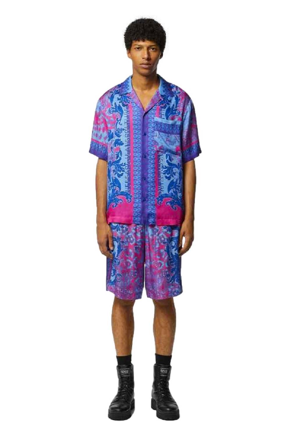 VERSACE JEANS COUTURE  Camicia Uomo Multicolore in Viscosa Versace Jeans Couture Italia