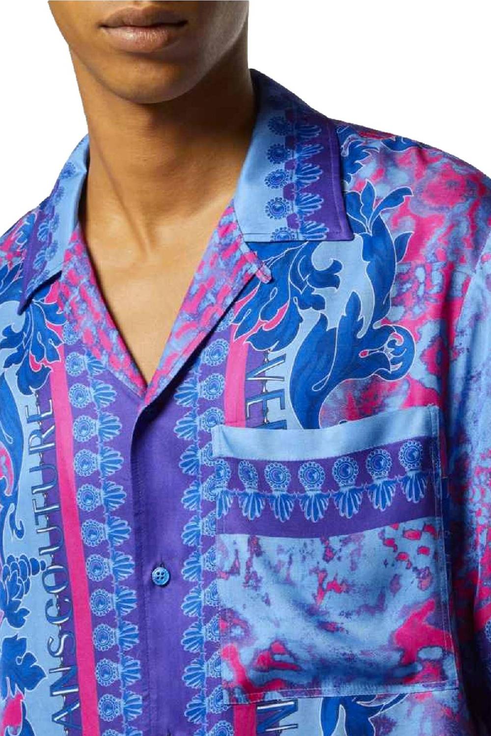 VERSACE JEANS COUTURE  Camicia Uomo Multicolore in Viscosa Versace Jeans Couture Italia