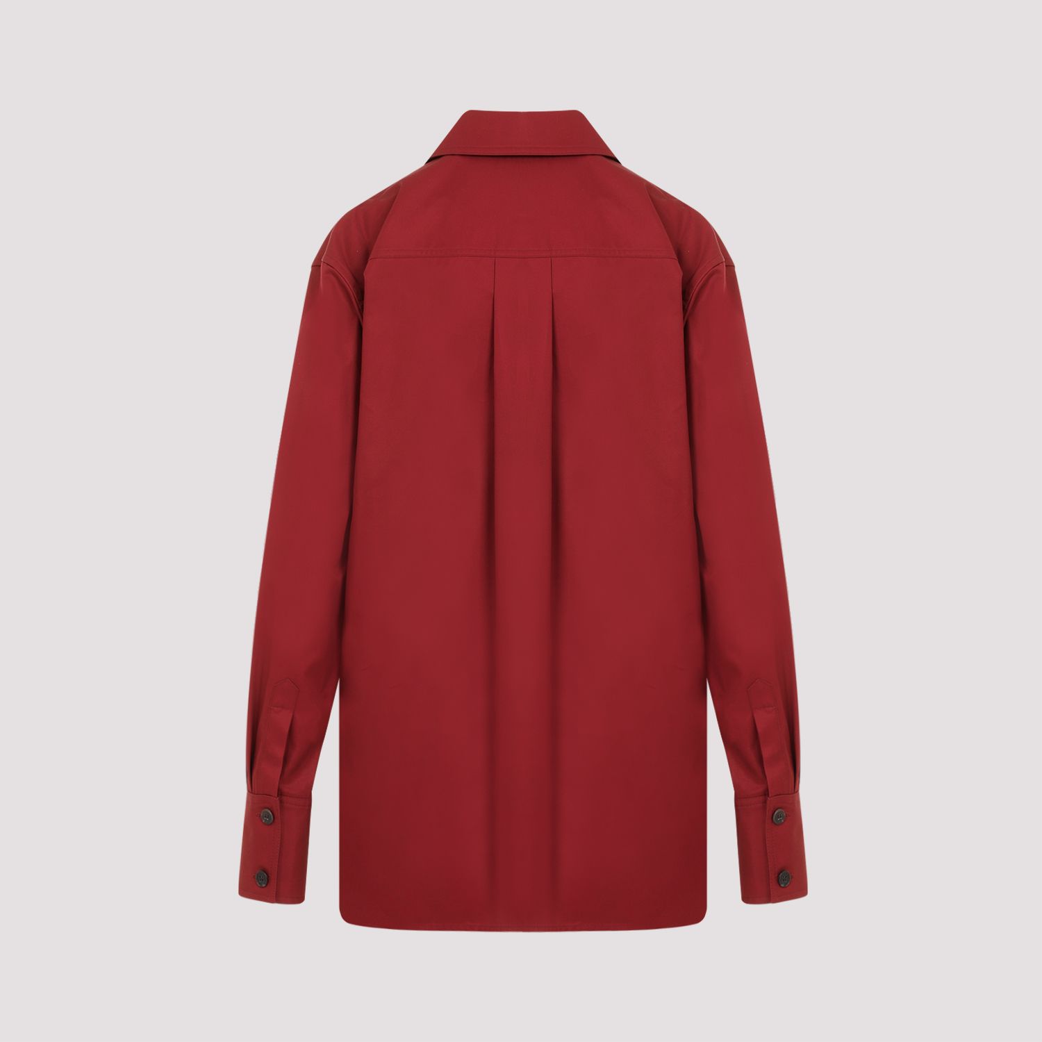 SAINT LAURENT  Camicia Rossa di Cotone Saint Laurent Donna 2025