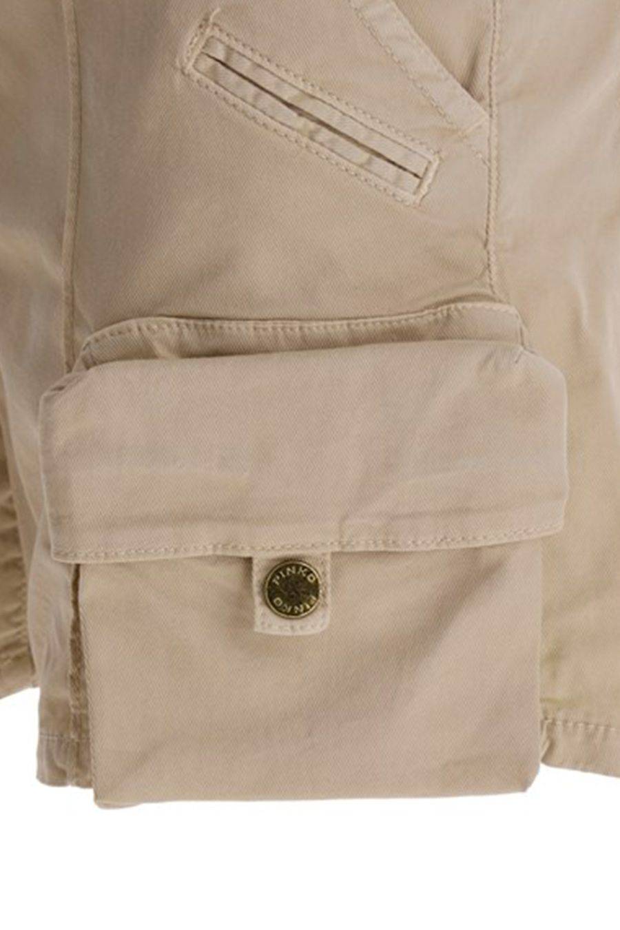 PINKO  Pantaloni PINKO Beige in Cotone da Donna In Linea